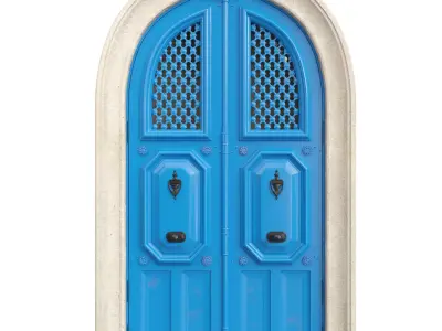Entrance classic door 81 3D model