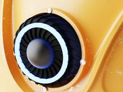 Robot V23 Low-poly 3D model