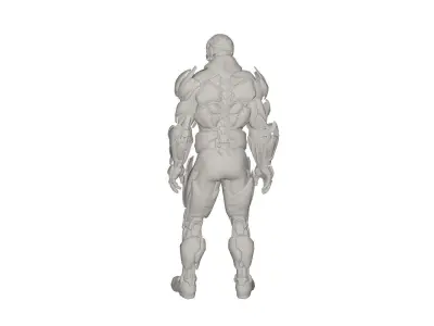 Superhero concept 3D model