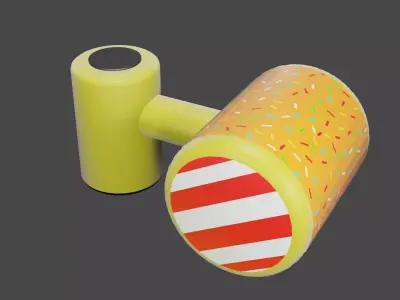 Fall Guys Spinning Hammer Free 3D model