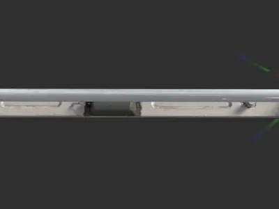 Tubelight fluorescent tube with light Low-poly 3D model