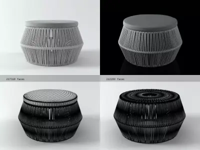 ZigZag puff 3D model