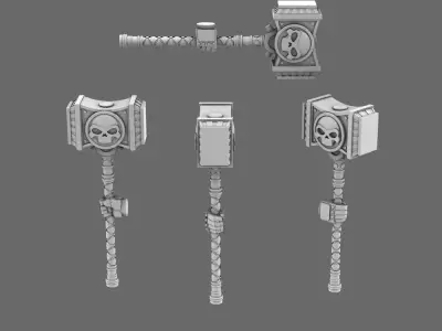 Space Knights Death Hammer 3D print model