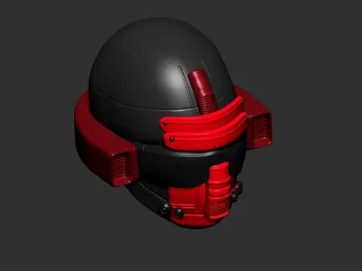 helmet high poly sculpt 3d printable  3D model 99
