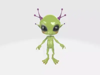  Alien Creature 3D Model Game Ready Sci-Fi Character Low-poly 3D model
