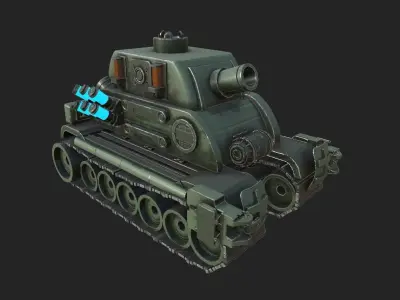 Stylized Mecha Tank - 3 3D model