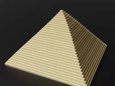 Simple Pyramid for 3D-Printing Free 3D print model