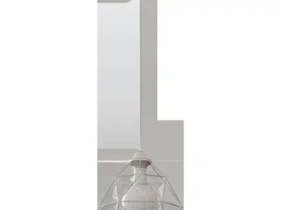 Chandelier VITALUCE Tara white 1xE27 max 40W 3D model
