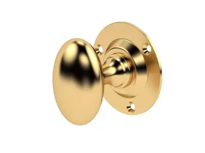 Oval Mortice Door Knob 3D model