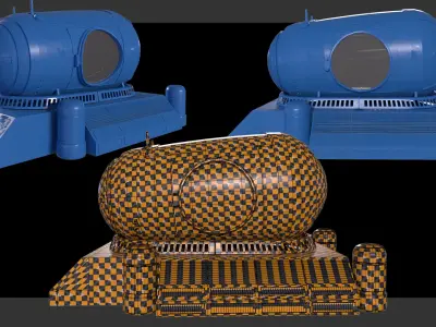 10 SCI-FI CRYO CAPSULE 3D model