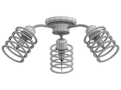 vitaluce-v4916-1-3pl three light ceiling fixture 3D model