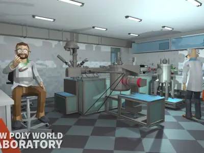 LOW POLY WORLD - LABORATORY 3D model