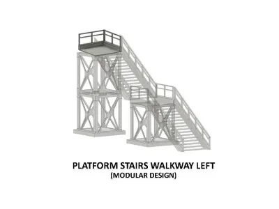 PLA-0001 Platform detail set for Europe H0-scale 38 items 3D print model