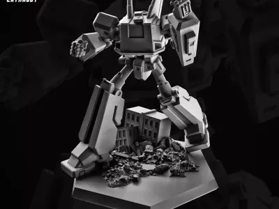 Mega RobotX 100mm 3D print model