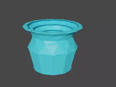 planters 3D Free low-poly 3D model