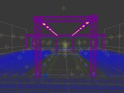 Concert party carnival stage 5 3D model