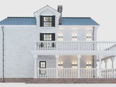 American classic house 3D model