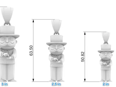 Mr Monopoly  3D print model