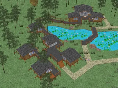 Creative Design-Holiday Cabin-014 3D model