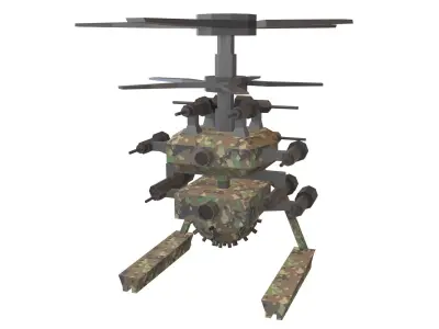 Cartoon Wepon Drone V2 003 Low-poly 3D model