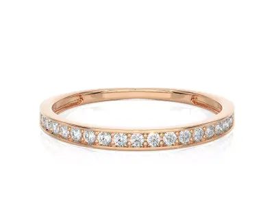 Light Minimalist Diamond Ring 3D print model