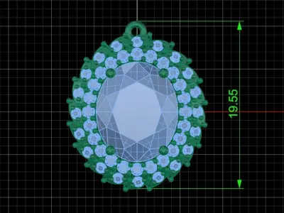 Pendant 0028 3D print model
