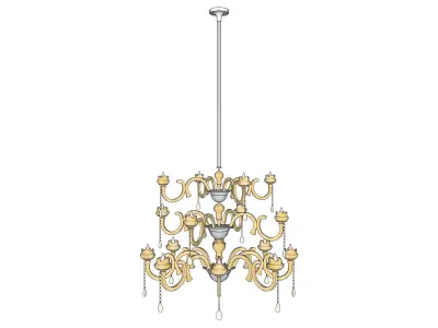 chandelier 12 3D model purchase