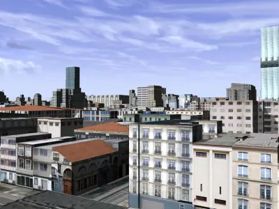 Virtual Greenwich village NYC  Low-poly 3D model