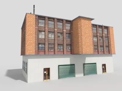 city building 7 Low-poly 3D model