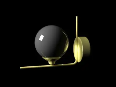 lamp on wall 3D model