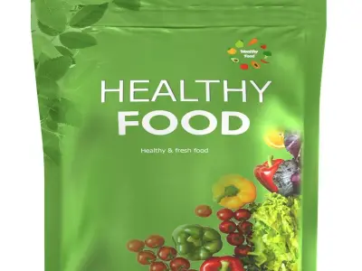 stand up pouch v11 PBR 3D model