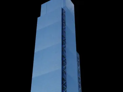 3 World Trade Center - NYC Low-poly 3D model