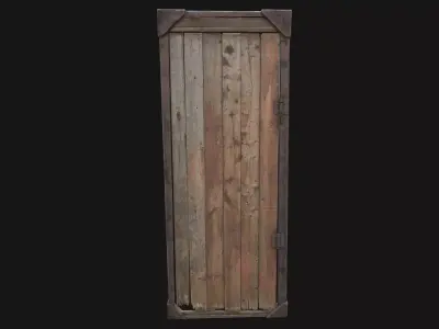 Barn Door Low-poly 3D model