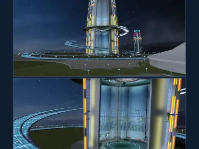 Light Park 3D model