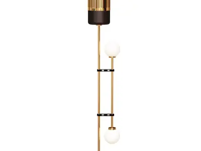 Lizak by Bert Frank floor lamp amber 3D model