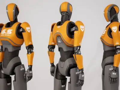 Robot 13 Low-poly 3D model