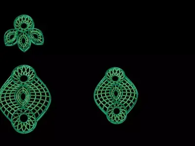 Pendant Set 19 3D print model buy