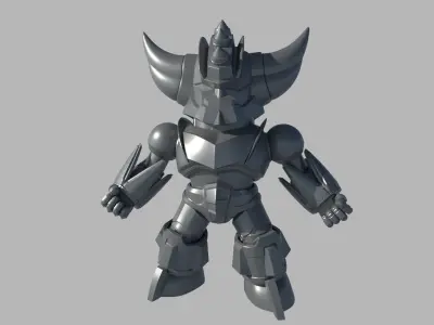 Chibi Goldorak-STL 3MF Multicolor File 3dprint 3D print model