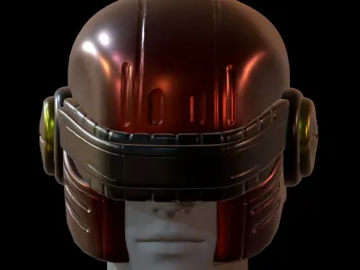 Helmet plastic mask protection pollution  Low-poly 3D model 3D model