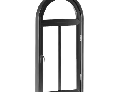 Aluminum Arch Windows 3D model