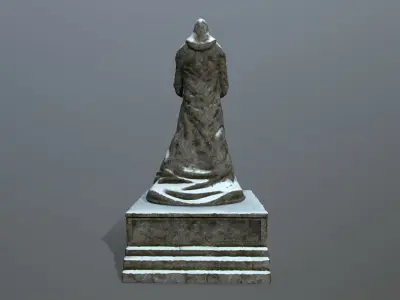 statue Low-poly 3D model