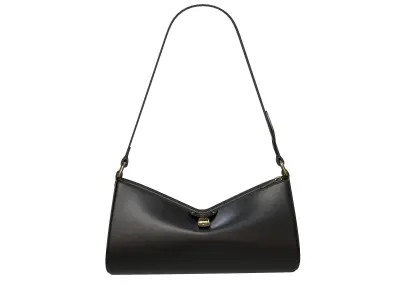 Louis Vuitton Pochette Tirette Bag Black Low-poly 3D model