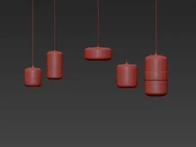 Lampada a sospensione FUTURA 3D model