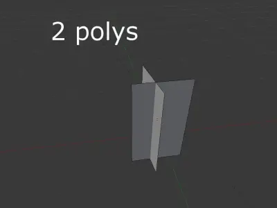 Low poly Plant thorny Low-poly 3D model