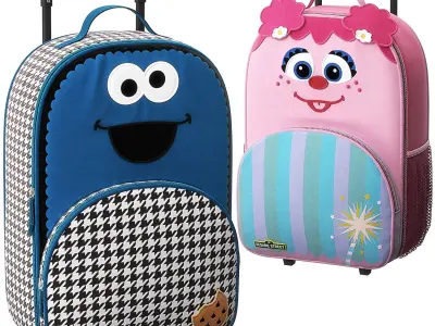 Sesame Street Luggage Model 3D model