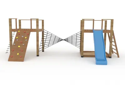 Wooden playground 3D model