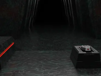 Darth Vaders Throne Room 1-12 scale Blackseries 3D print model