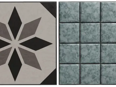 Tiles 3D Model Collection Low-poly 3D model