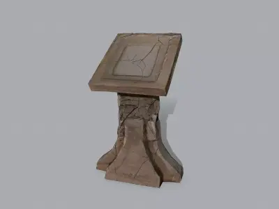 lectern Low-poly 3D model