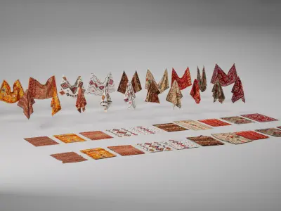 Ultimate Rug and Carpet Collection  Mega Pack 40 Variations Low-poly 3D model